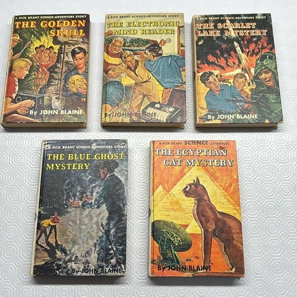 Other - 5 Vintage Rick Brant Science Adventure Hardcover Books John Blaine 1950’s-1960’s